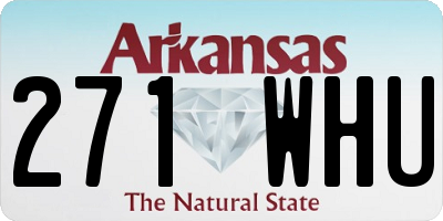 AR license plate 271WHU