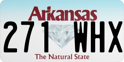 AR license plate 271WHX