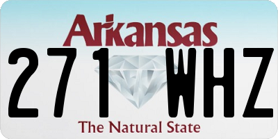 AR license plate 271WHZ