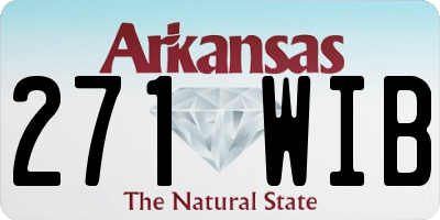 AR license plate 271WIB