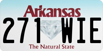AR license plate 271WIE
