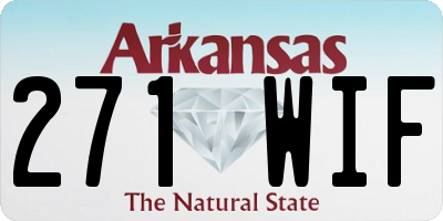 AR license plate 271WIF