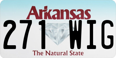 AR license plate 271WIG