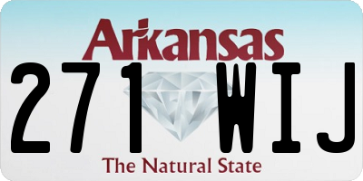 AR license plate 271WIJ