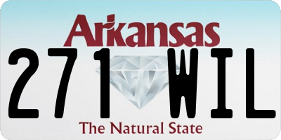 AR license plate 271WIL