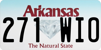 AR license plate 271WIO