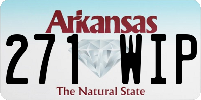 AR license plate 271WIP