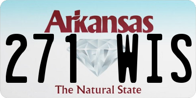 AR license plate 271WIS