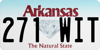 AR license plate 271WIT