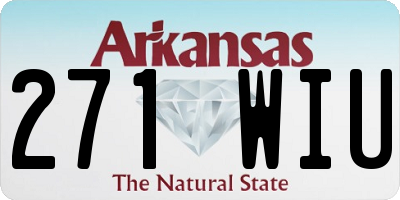 AR license plate 271WIU