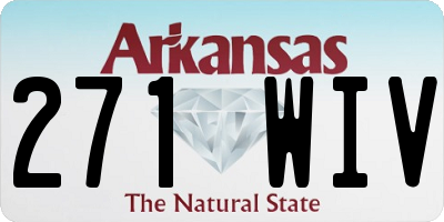 AR license plate 271WIV