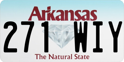 AR license plate 271WIY