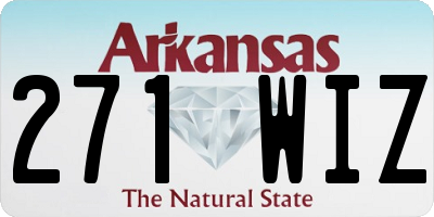 AR license plate 271WIZ