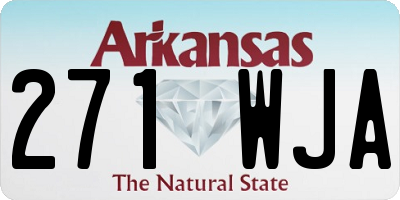 AR license plate 271WJA