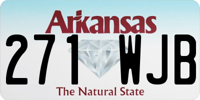 AR license plate 271WJB