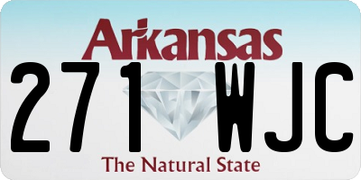 AR license plate 271WJC