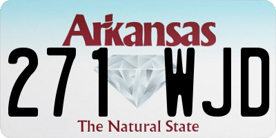AR license plate 271WJD