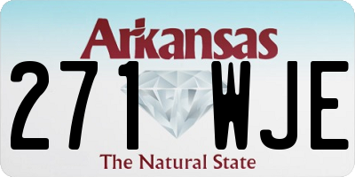 AR license plate 271WJE