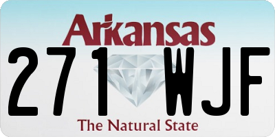 AR license plate 271WJF