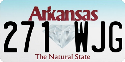 AR license plate 271WJG