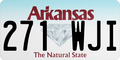 AR license plate 271WJI