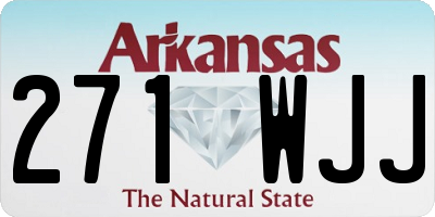 AR license plate 271WJJ
