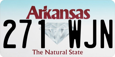 AR license plate 271WJN