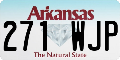 AR license plate 271WJP