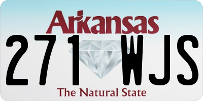 AR license plate 271WJS