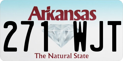 AR license plate 271WJT
