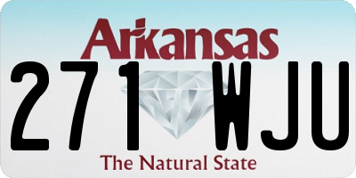 AR license plate 271WJU