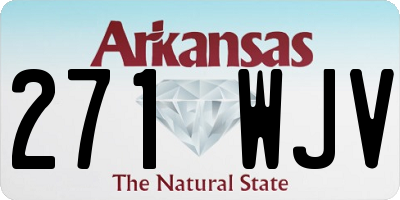 AR license plate 271WJV