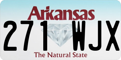 AR license plate 271WJX