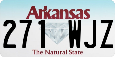 AR license plate 271WJZ