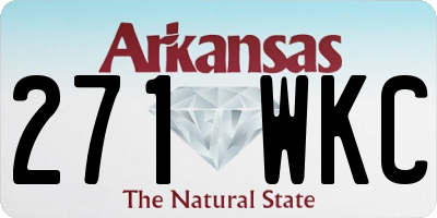 AR license plate 271WKC