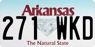 AR license plate 271WKD