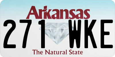 AR license plate 271WKE