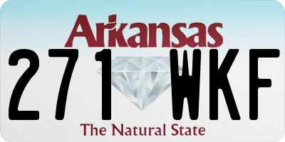 AR license plate 271WKF