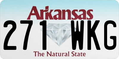 AR license plate 271WKG