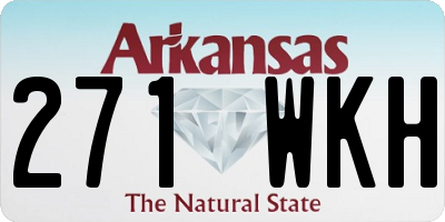 AR license plate 271WKH