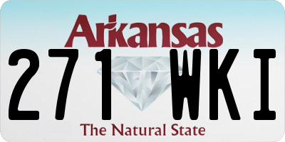 AR license plate 271WKI