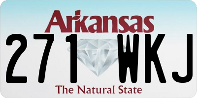 AR license plate 271WKJ