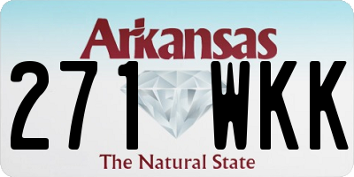 AR license plate 271WKK