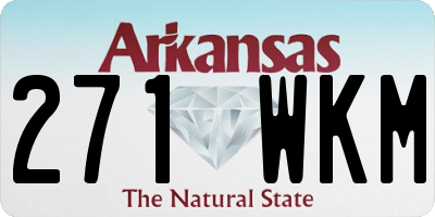 AR license plate 271WKM