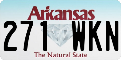 AR license plate 271WKN