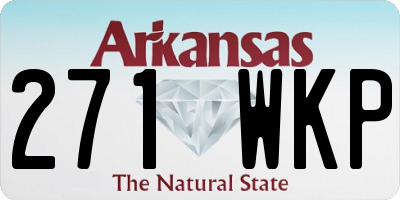 AR license plate 271WKP