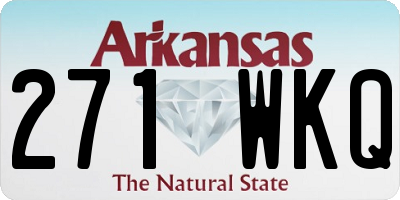 AR license plate 271WKQ