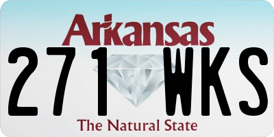 AR license plate 271WKS