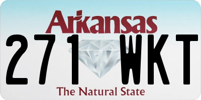 AR license plate 271WKT