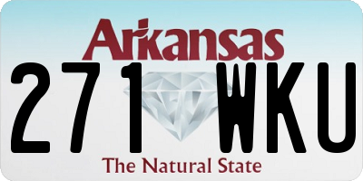 AR license plate 271WKU